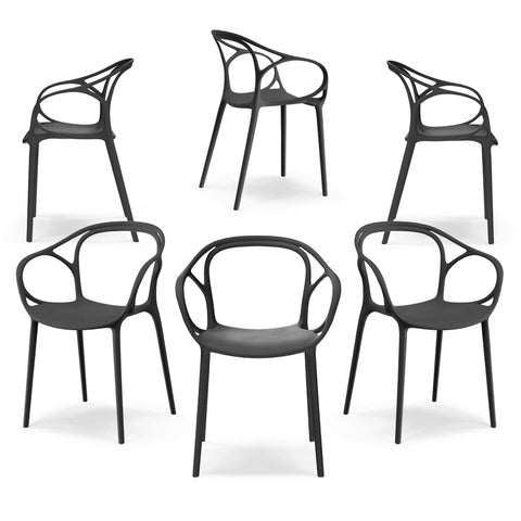 Sedia in polipropilene CHIARA impilabile Design moderno da Interno/Esterno