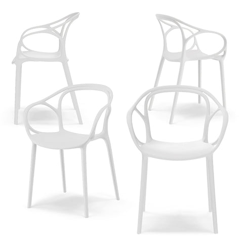 Sedia in polipropilene CHIARA impilabile Design moderno da Interno/Esterno