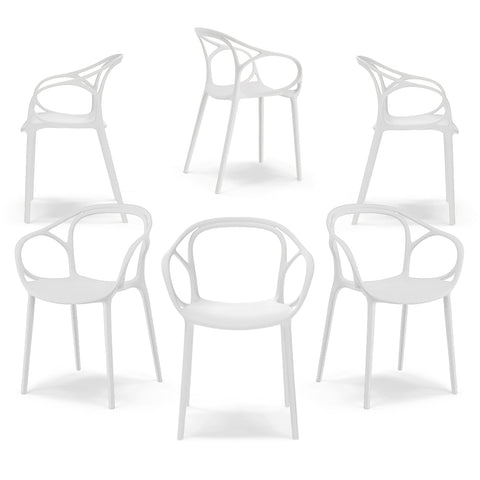 Sedia in polipropilene CHIARA impilabile Design moderno da Interno/Esterno