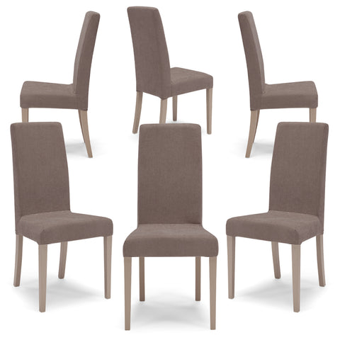 Sedia imbottita EDI SFODERABILE per sala da pranzo in tessuto sfoderabile Design moderno