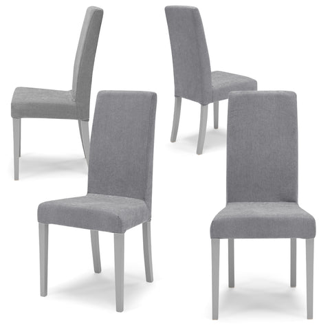 Sedia imbottita EDI SFODERABILE per sala da pranzo in tessuto sfoderabile Design moderno