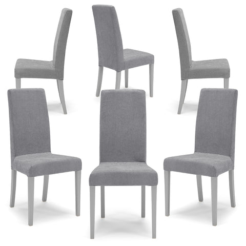 Sedia imbottita EDI SFODERABILE per sala da pranzo in tessuto sfoderabile Design moderno