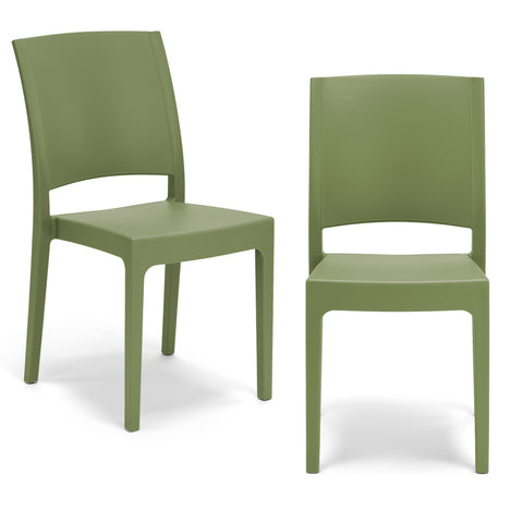 Sedia in polipropilene Flora impilabile Design moderno da Interno/Esterno