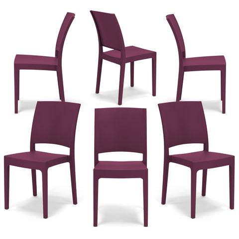 Sedia in polipropilene Flora impilabile Design moderno da Interno/Esterno