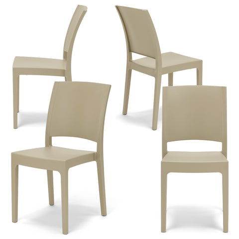 Sedia in polipropilene Flora impilabile Design moderno da Interno/Esterno