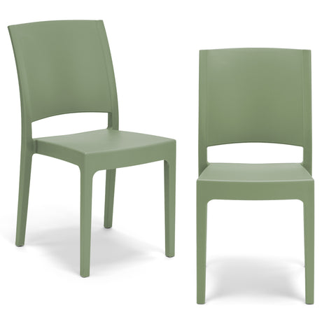 Sedia in polipropilene Flora impilabile Design moderno da Interno/Esterno