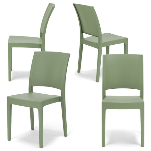 Sedia in polipropilene Flora impilabile Design moderno da Interno/Esterno