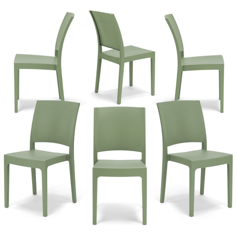Sedia in polipropilene Flora impilabile Design moderno da Interno/Esterno