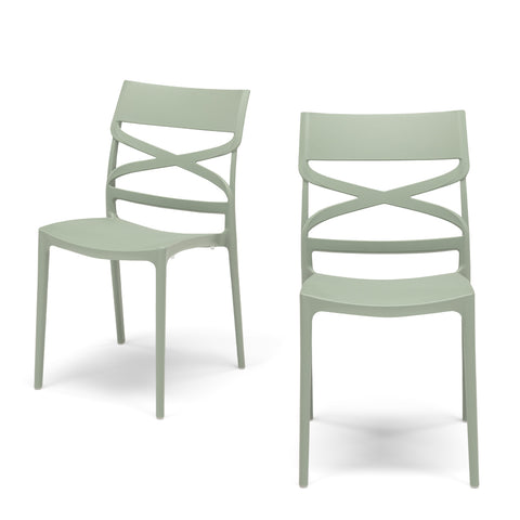 Sedia in polipropilene Flow impilabile Design moderno da Interno/Esterno