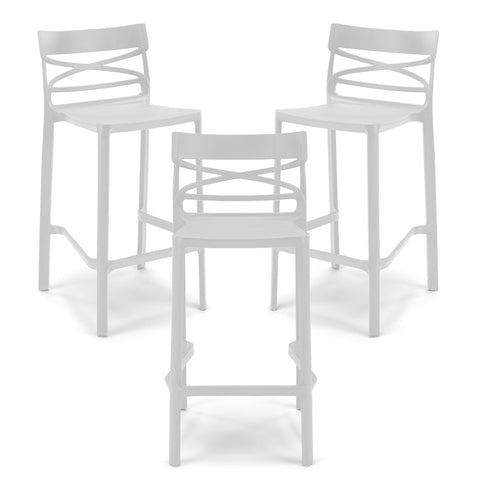 Sgabello in polipropilene Flow 100% Made in Italy sg. seduta da 65