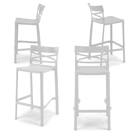 Sgabello in polipropilene Flow 100% Made in Italy sg. seduta da 65