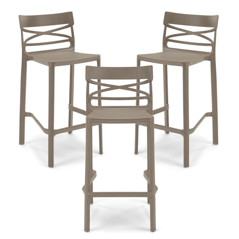 Sgabello in polipropilene Flow 100% Made in Italy sg. seduta da 65