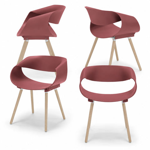 Sedia in polipropilene Diletta design moderno da Interno/Esterno