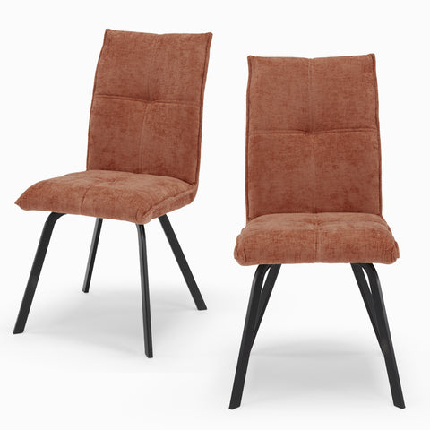 Sedia imbottita LETIZIA per sala da pranzo in tessuto spesso tridimensionale design moderno