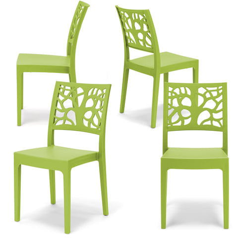 Set di sedie in polipropilene impilabili