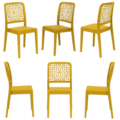 Set sedie in polipropilene impilabili