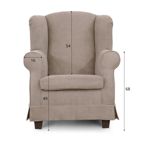 Poltrona artigianale 100% MADE IN ITALY modello Annette