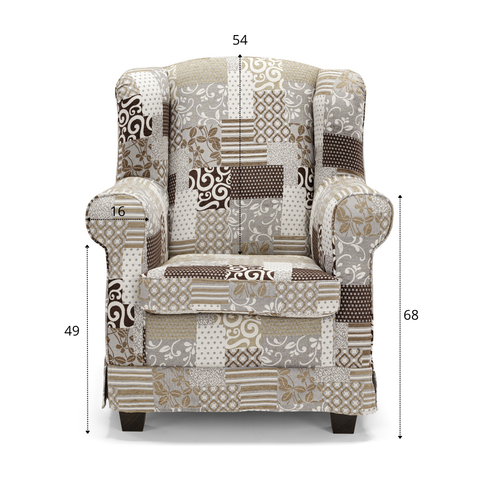 Poltrona artigianale 100% MADE IN ITALY modello Annette
