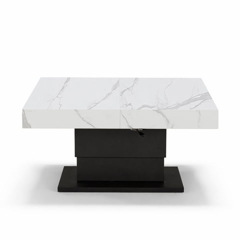 Tavolo allungabile salvaspazio APOLLO 120x80 allungabile centralmente fino a 220cm e regolabile in altezza