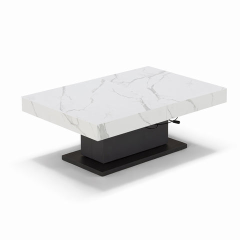 Tavolo allungabile salvaspazio APOLLO 120x80 allungabile centralmente fino a 220cm e regolabile in altezza