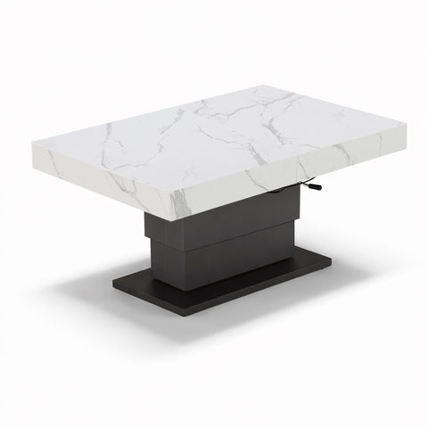 Tavolo allungabile salvaspazio APOLLO 120x80 allungabile centralmente fino a 220cm e regolabile in altezza