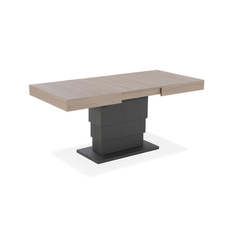 Tavolo allungabile salvaspazio APOLLO 120x80 allungabile centralmente fino a 220cm e regolabile in altezza