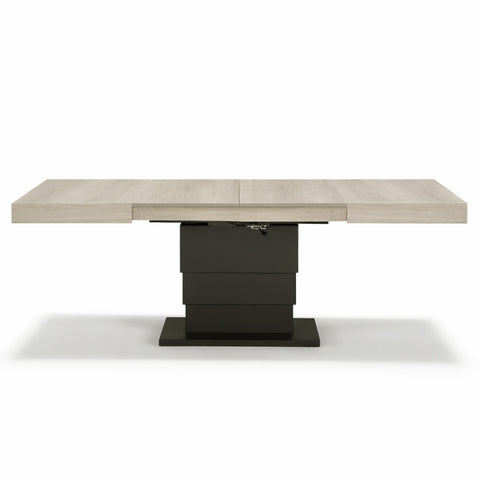 Tavolo allungabile salvaspazio APOLLO 120x80 allungabile centralmente fino a 220cm e regolabile in altezza