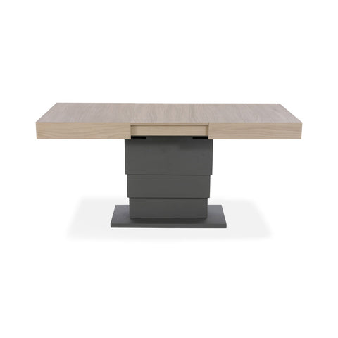 Tavolo allungabile salvaspazio APOLLO 120x80 allungabile centralmente fino a 220cm e regolabile in altezza