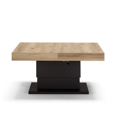 Tavolo allungabile salvaspazio APOLLO 120x80 allungabile centralmente fino a 220cm e regolabile in altezza