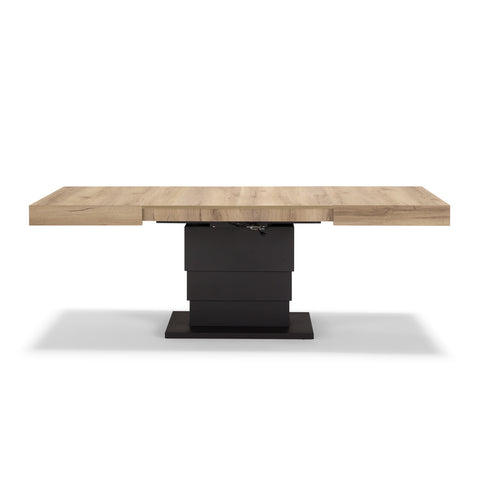 Tavolo allungabile salvaspazio APOLLO 120x80 allungabile centralmente fino a 220cm e regolabile in altezza