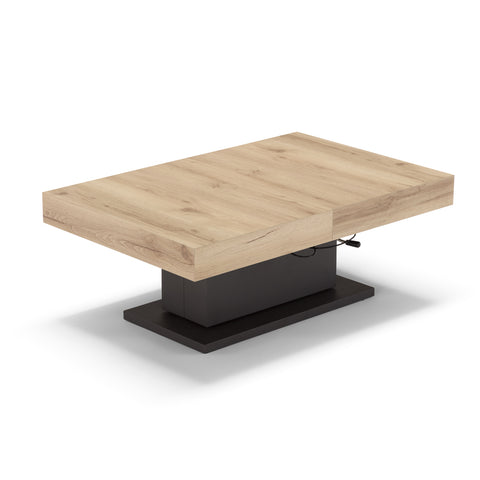 Tavolo allungabile salvaspazio APOLLO 120x80 allungabile centralmente fino a 220cm e regolabile in altezza