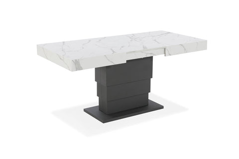 Tavolo allungabile salvaspazio APOLLO 120x80 allungabile centralmente fino a 220cm e regolabile in altezza