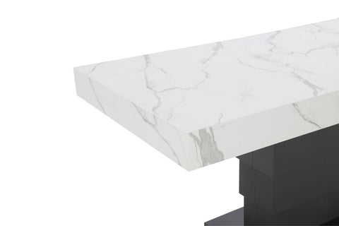 Tavolo allungabile salvaspazio APOLLO 120x80 allungabile centralmente fino a 220cm e regolabile in altezza