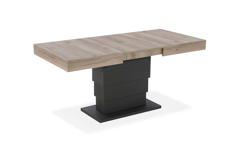 Tavolo allungabile salvaspazio APOLLO 120x80 allungabile centralmente fino a 220cm e regolabile in altezza