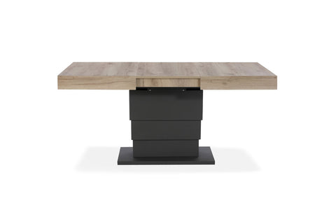 Tavolo allungabile salvaspazio APOLLO 120x80 allungabile centralmente fino a 220cm e regolabile in altezza