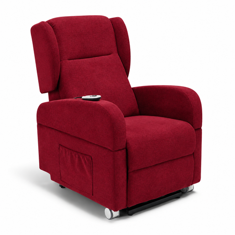 Poltrona elettrica relax 4 Motori Atlanta con Sistema LIFT, Kit Optional Tavolino e Kit Optional Batteria