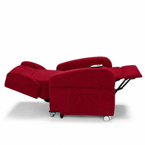 Poltrona elettrica relax 4 Motori Atlanta con Sistema LIFT, Kit Optional Tavolino e Kit Optional Batteria