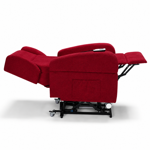 Poltrona elettrica relax 4 Motori Atlanta con Sistema LIFT, Kit Optional Tavolino e Kit Optional Batteria