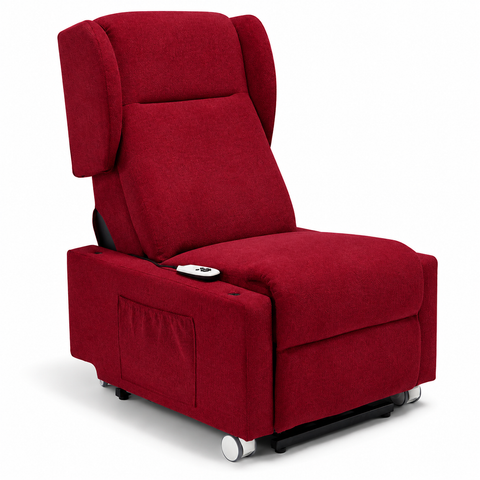 Poltrona elettrica relax 4 Motori Atlanta con Sistema LIFT, Kit Optional Tavolino e Kit Optional Batteria