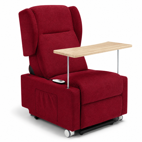 Poltrona elettrica relax 4 Motori Atlanta con Sistema LIFT, Kit Optional Tavolino e Kit Optional Batteria