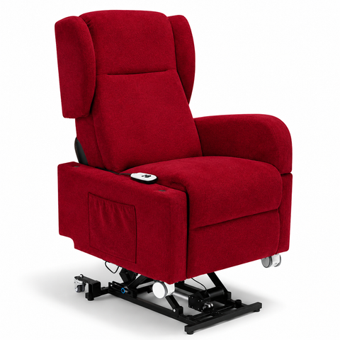 Poltrona elettrica relax 4 Motori Atlanta con Sistema LIFT, Kit Optional Tavolino e Kit Optional Batteria