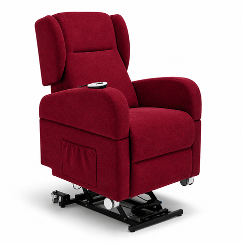Poltrona elettrica relax 4 Motori Atlanta con Sistema LIFT, Kit Optional Tavolino e Kit Optional Batteria