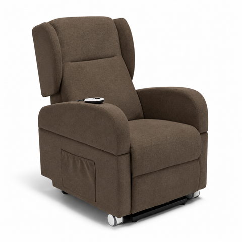 Poltrona elettrica relax 4 Motori Atlanta con Sistema LIFT, Kit Optional Tavolino e Kit Optional Batteria