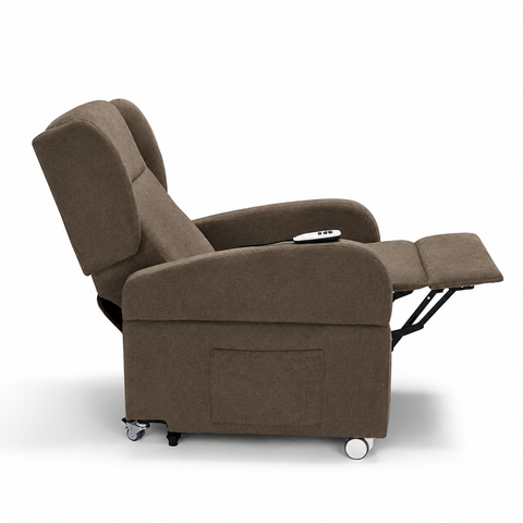 Poltrona elettrica relax 4 Motori Atlanta con Sistema LIFT, Kit Optional Tavolino e Kit Optional Batteria
