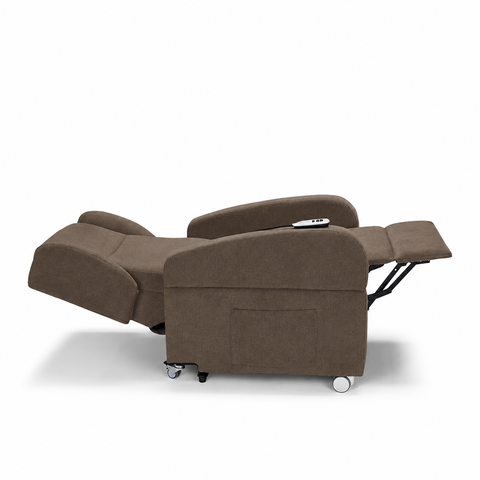 Poltrona elettrica relax 4 Motori Atlanta con Sistema LIFT, Kit Optional Tavolino e Kit Optional Batteria