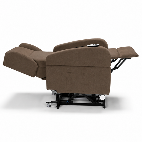 Poltrona elettrica relax 4 Motori Atlanta con Sistema LIFT, Kit Optional Tavolino e Kit Optional Batteria