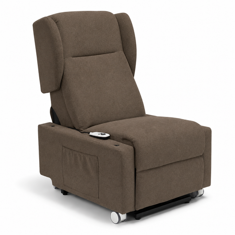 Poltrona elettrica relax 4 Motori Atlanta con Sistema LIFT, Kit Optional Tavolino e Kit Optional Batteria