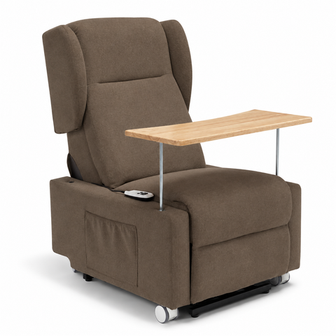Poltrona elettrica relax 4 Motori Atlanta con Sistema LIFT, Kit Optional Tavolino e Kit Optional Batteria