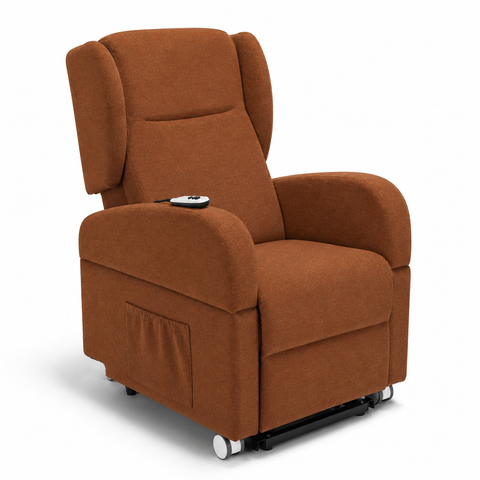 Poltrona elettrica relax 4 Motori Atlanta con Sistema LIFT, Kit Optional Tavolino e Kit Optional Batteria