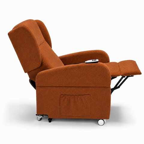 Poltrona elettrica relax 4 Motori Atlanta con Sistema LIFT, Kit Optional Tavolino e Kit Optional Batteria